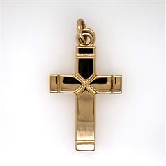 James Avery Plain Latin Cross 14K Yellow Gold Pendant